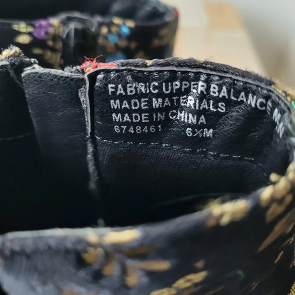 Diba Ankle Floral Satin Sequin Zip-Up Women’s Boots (Size: 6½ Medium) - Picture 4 of 13